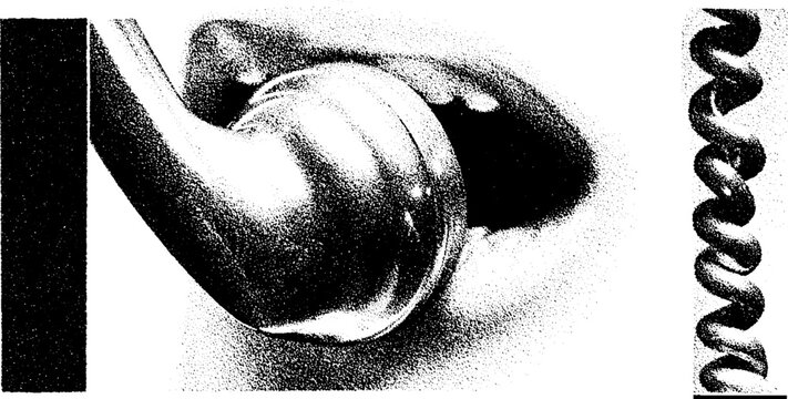 Vintage payphone handset close-up in high contrast black and white design for retro communication theme