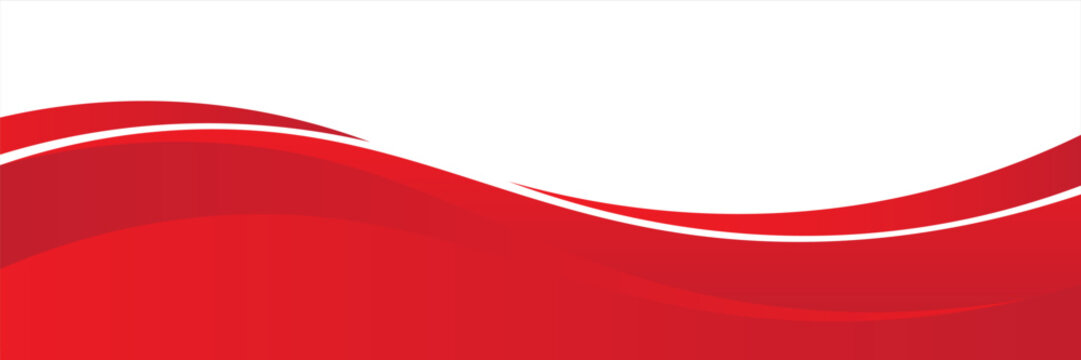 Vector red line background curve element with white space for text and message design, overlapping layers, vectors
