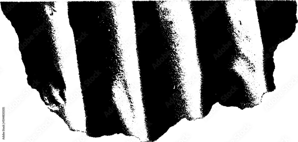 Poster high contrast black and white railroad tie segment for design use