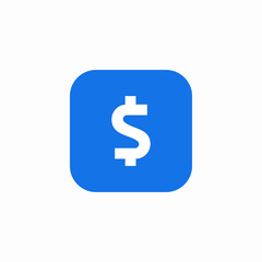 dollar accounting icon sign vector