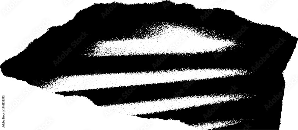 Poster High contrast abstract design featuring shuttered storefront elements