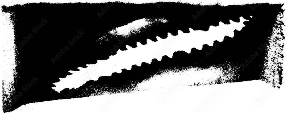 Poster abstract high contrast black and white concrete design with slit window pattern