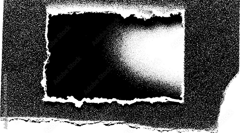 Poster high contrast black and white abstract artwork in square frame design