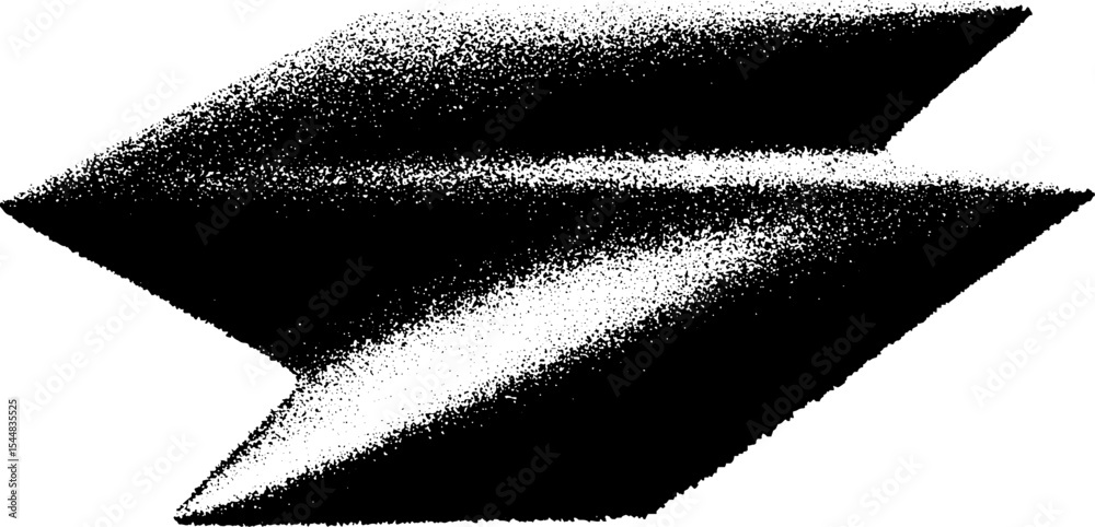 Poster high contrast black and white abstract design with sharp angled shapes