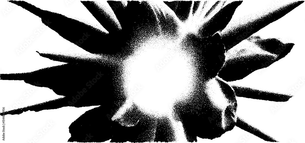 Poster dynamic high-contrast explosive burst with flashbang effect