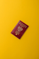 Poland passport for travelling, flying and doing business. Polish document, id