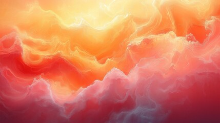 オレンジ色の雲