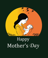 Happy Mother,s day banner 2025