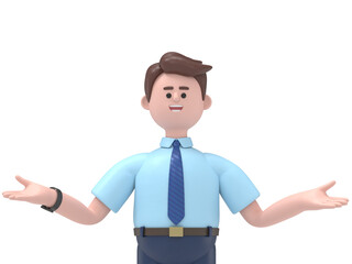 3D illustration of Asian man Felix surrounded by question marks.Transparent Background Mockup.Supports PNG files with transparent backgrounds.