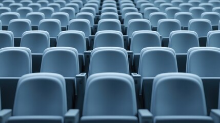 Naklejka premium Empty Auditorium Seats