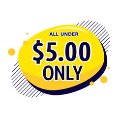 Offer price banner in stylish modern