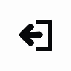 platform exit icon sign vector