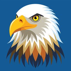American Bald Eagle Vector Illustration Art