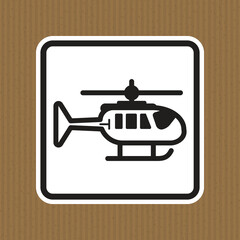 Helicopter Icon Illustration for Transportation, Travel, and Aviation Use