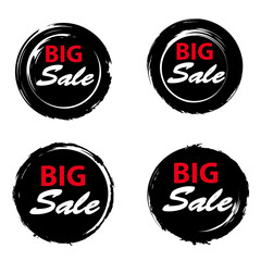set of vector sale labels