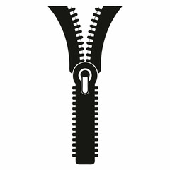 zipper isolated on white