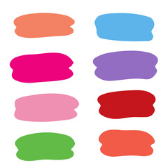 set of colored speech bubbles