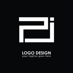 PJ PJ Logo Design, Creative Minimal Letter PJ PJ Monogram