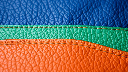 Colorful leather background with detailed surface elements, perfect background for branding projects. Professional quality visual asset