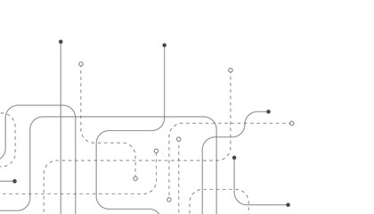 Abstract background with technology circuit board texture. Modern electronic motherboard texture. Creative idea for internet technology. Tech concept for header, web banner, website, presentation. © Rayhan