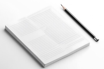 Bubble Sheet Filled with Answers Alongside Pencil on White Background Paper