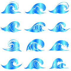 Modern wave background flowing in harmonious composition using luxurious, artistic, and colorful visual treatment