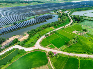 Photovoltaic panels and highway