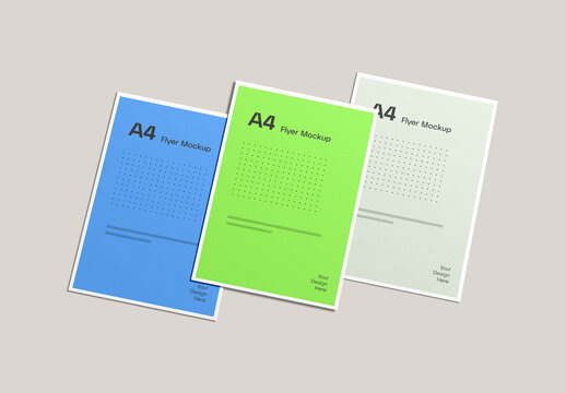 Editable A4 Flyer Mockup Design