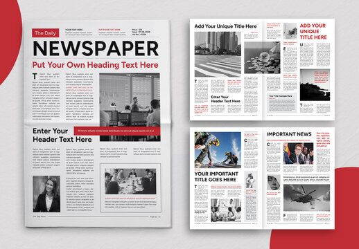Classic And Clean Newspaper Template Layout