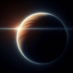 Obraz premium Rim edge of a planet