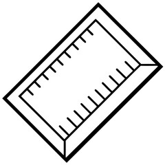 Geometric Ruler Line Art Illustration