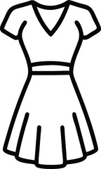Sleeveless skater dress icon symbolizing casual women’s fashion and everyday style
