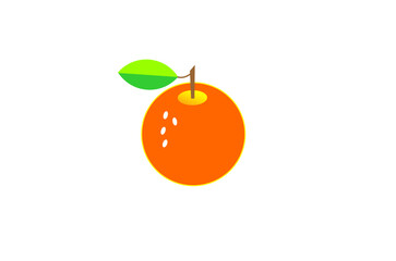Orange fruit pattern. Vector illustration.