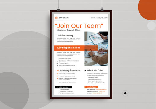 Join Our Team Job Template Flyer