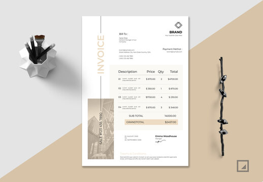 Creative Invoice Layout