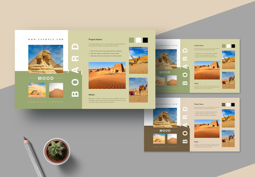 Mood Board Template Layout
