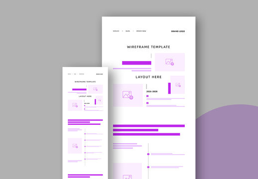 Wireframe Template Layout
