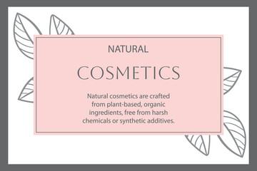 Set of blank cosmetic frames and labels. Beauty brand tag, salon sale sticker, spa quality mark, soap promotional badge, perfume shopping labels