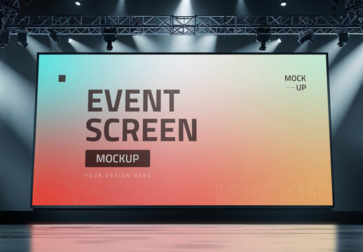 Event Digital Screen Mockup
