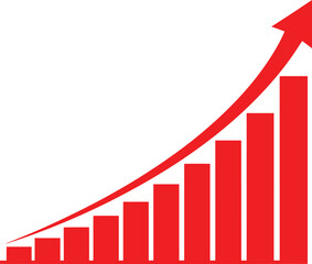 Exponential Growth Chart Visualizing upward trend and progress