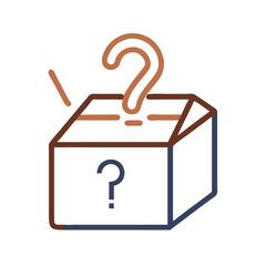 Fototapeta premium Lost and Found box icon