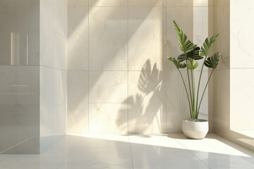 High Resolution Image of Granite Tiles White and Gray Wall Design Toilet Room Modern Style