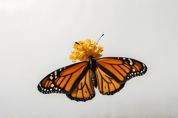 Obraz premium Monarch Butterfly Close-up Minimalist Nature Photography