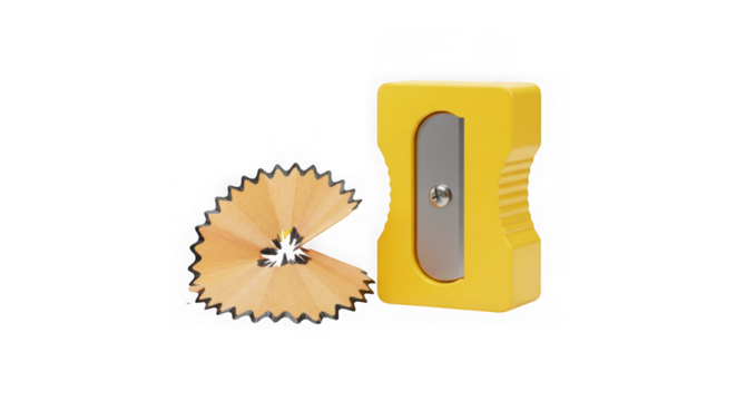 Sharp Pencil, Yellow Sharpener: Back to School Essentials