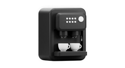 Fototapeta premium Sleek Espresso Machine: Perfect Coffee Brewing System