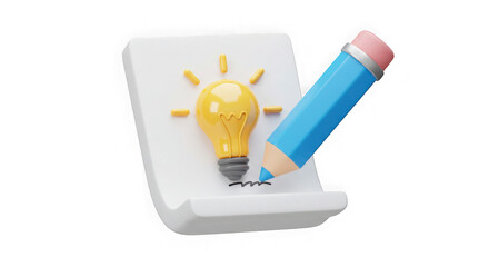 Spark Your Creativity: 3D Render of Idea Generation & Brainstorming