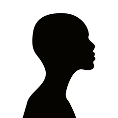 Afro Woman Silhouette illustration