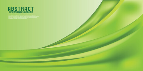  Abstract Green gradient wavy background