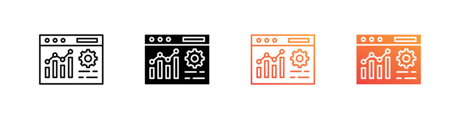 Data Multiple Style Icon Set Collection 