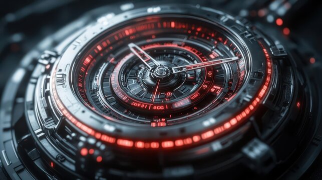Futuristic Clock Mechanism